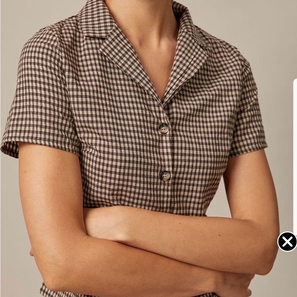 RHIHOAS Brown Gingham checked Shorts Set XL - Picture 4 of 5